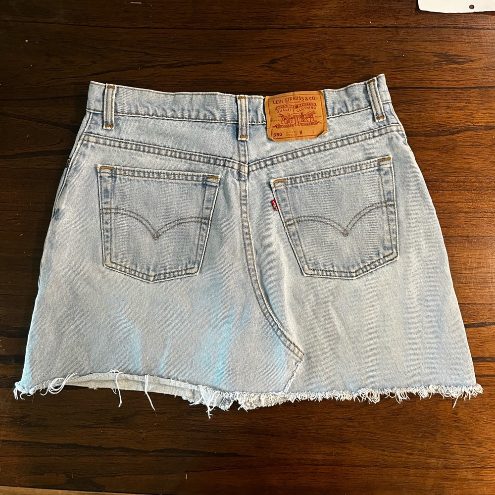 F as in Frank - Redone Levi’s Denim Skirt